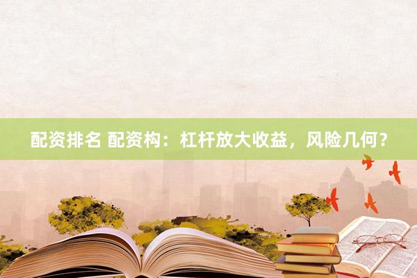 配资排名 配资构：杠杆放大收益，风险几何？