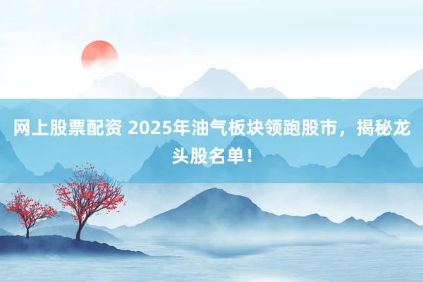 网上股票配资 2025年油气板块领跑股市，揭秘龙头股名单！